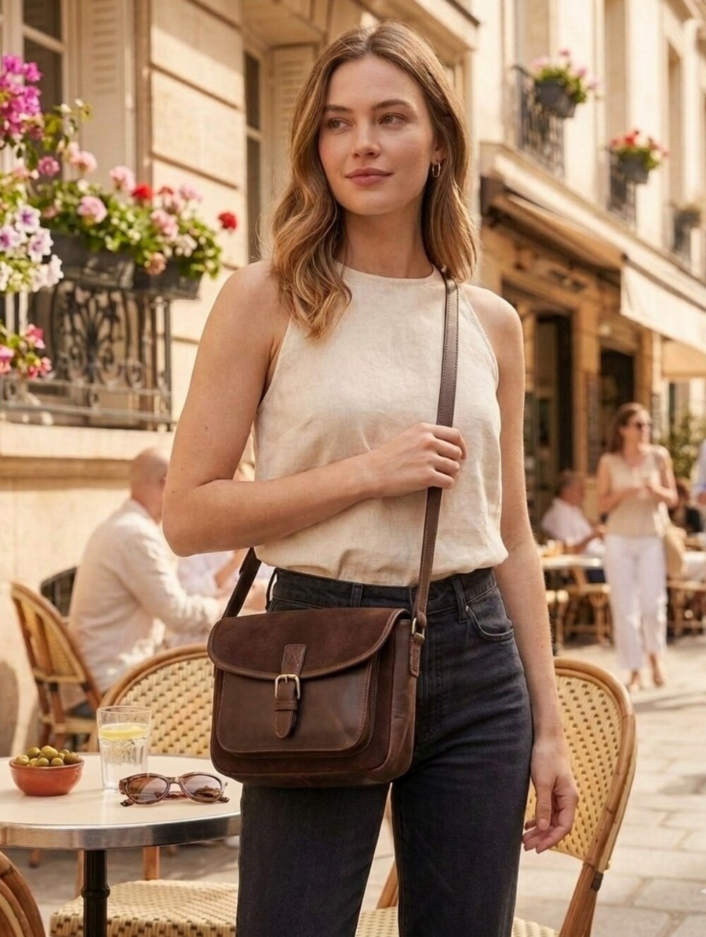 Y2k Liz Claiborne Dark Brown Crossbody Bag